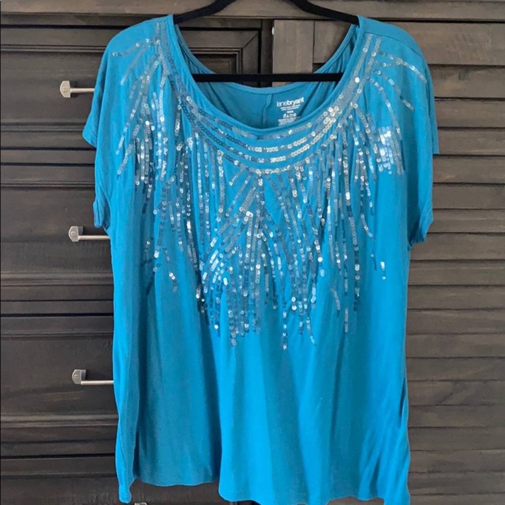 Lane Bryant Sequin embellished top